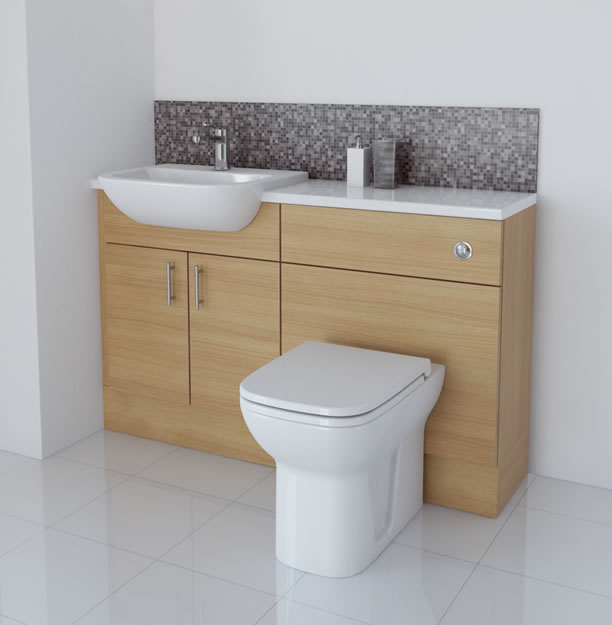 bathcabz - bathroom fitted furniture - Light Oak Furniture