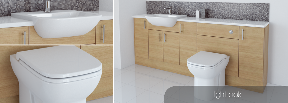 bathcabz - bathroom fitted furniture - Light Oak Furniture